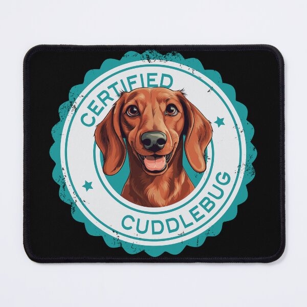 Item preview, Dachshund -  Red - 'Certified Cuddlebug' designed and sold by wotsthis.