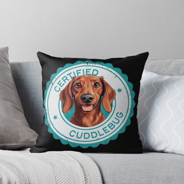 Item preview, Dachshund -  Red - 'Certified Cuddlebug' designed and sold by wotsthis.