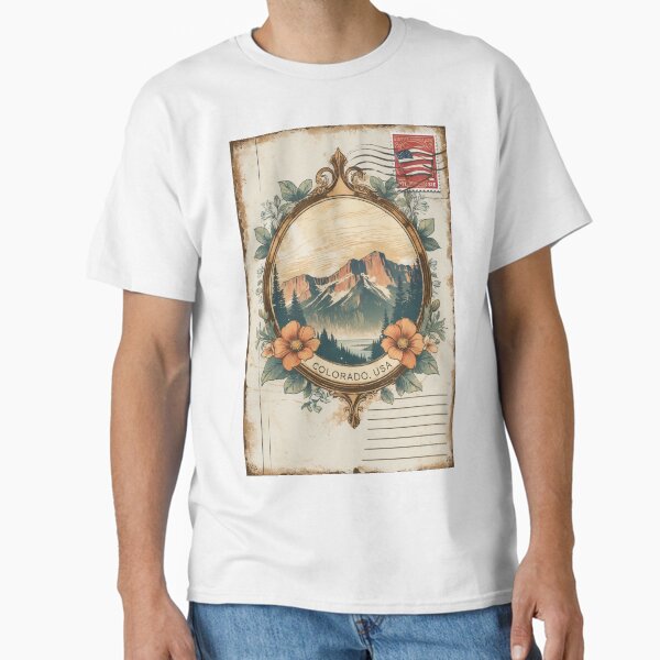 Item preview, Greetings from Colorado Vintage Travel Retro Postcard Design designed and sold by TravelPostcardGems.