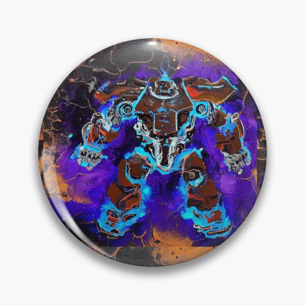 Artikelvorschau, Mech Roboter Acrylgemälde 066 entworfen und verkauft von Paws Of Aries.