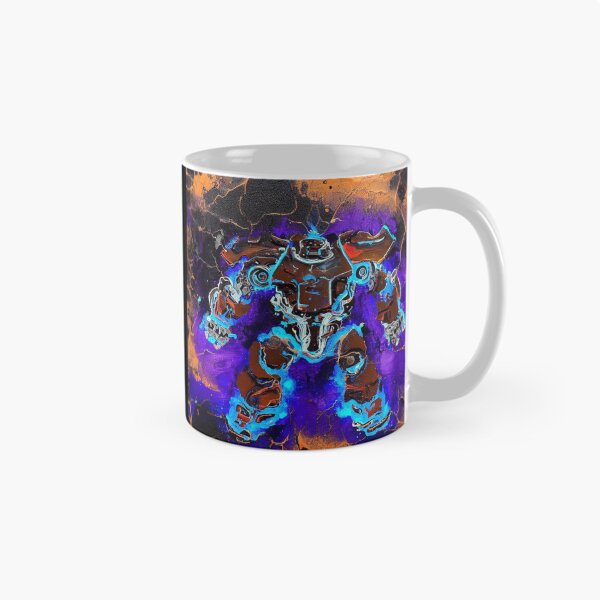 Item preview, Mech Robot Acrylic Pour Painting 066 designed and sold by Paws Of Aries.