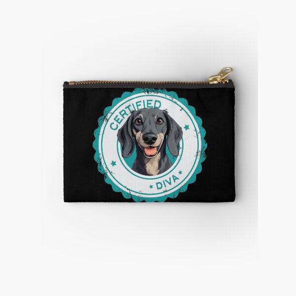 Item preview, Dachshund -  Blue and Cream - 'Certified Diva' designed and sold by wotsthis.