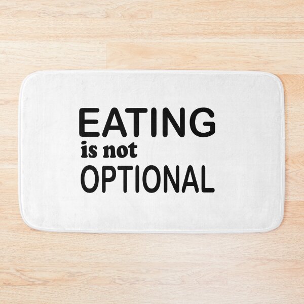 Item preview, Eating is not Optional Sticker designed and sold by Ami Ne.