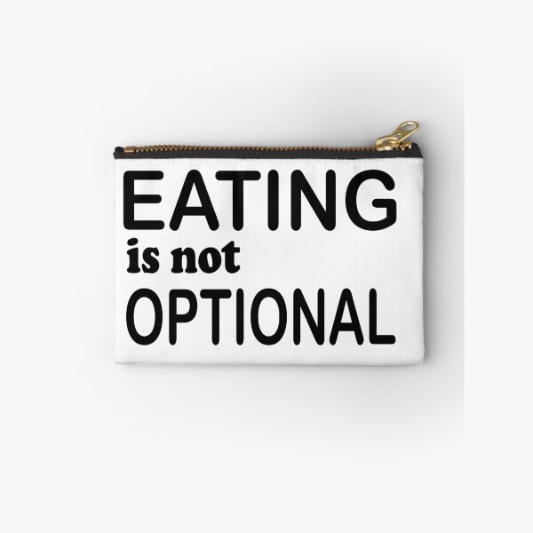 Item preview, Eating is not Optional Sticker designed and sold by Ami Ne.