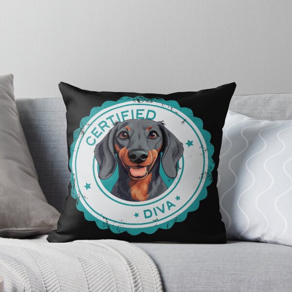 Item preview, Dachshund -  Blue and Tan - 'Certified Diva' designed and sold by wotsthis.