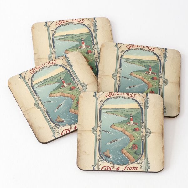 Item preview, Delaware USA Vintage Travel Retro Postcard Design designed and sold by TravelPostcardGems.
