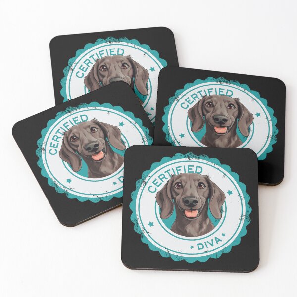 Item preview, Dachshund -  Chocolate - 'Certified Diva' designed and sold by wotsthis.