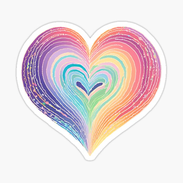 Heart Pastel Pretty Sticker