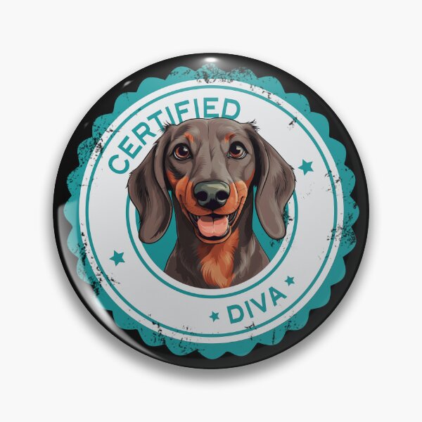 Item preview, Dachshund -  Chocolate and Tan - 'Certified Diva' designed and sold by wotsthis.