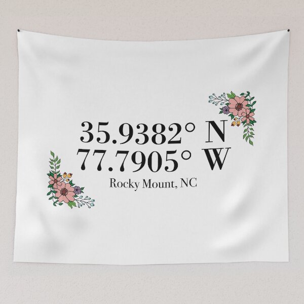 Item preview, Rocky Mount, NC Coordinates designed and sold by mynameisliana.