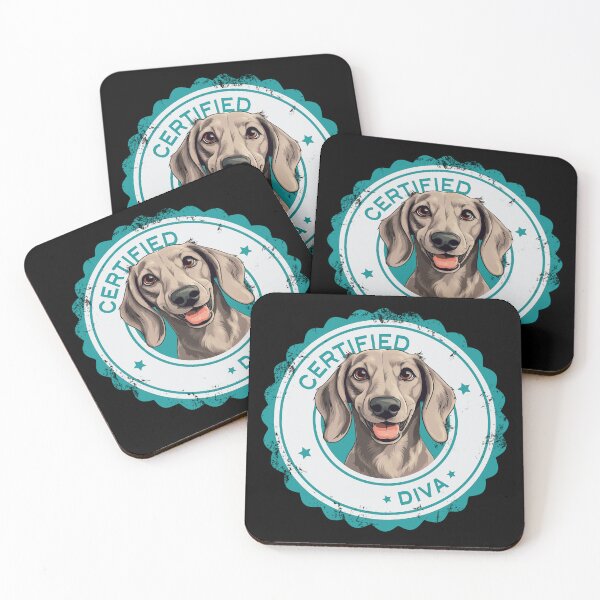 Item preview, Dachshund -  Cream - 'Certified Diva' designed and sold by wotsthis.