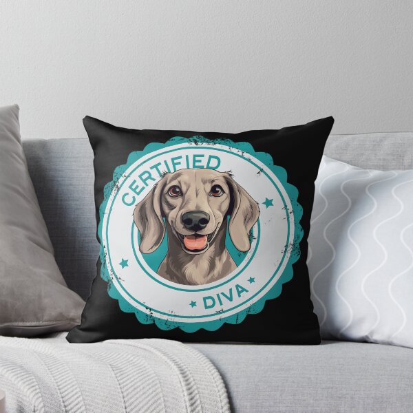 Item preview, Dachshund -  Cream - 'Certified Diva' designed and sold by wotsthis.
