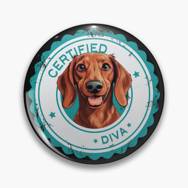 Item preview, Dachshund -  Red - 'Certified Diva' designed and sold by wotsthis.