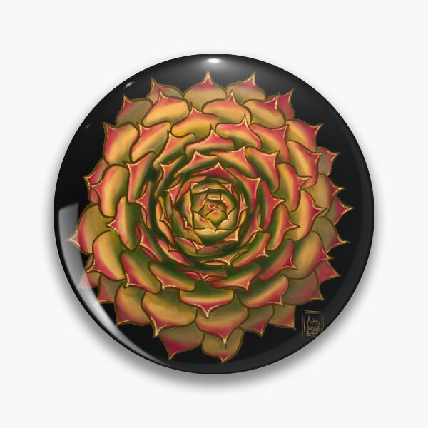 Item preview, Succulent Jewels: Sempervivum “Gold Nugget” designed and sold by StoutHeart Studio.