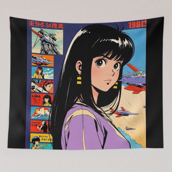 Item preview, Lima Peru Cute Retro Anime Girl 80s Vintage Travel designed and sold by Retro-Anime9.