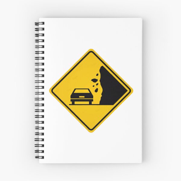 Item preview, Sign road beware rocks caution  designed and sold by perfidoincanto.