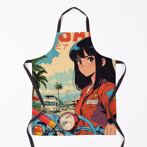 Item preview, Lusaka Zambia Cute Retro Anime Girl 80s Vintage Travel designed and sold by Retro-Anime9.