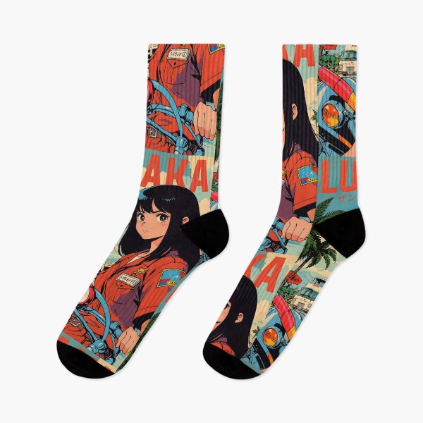 Item preview, Lusaka Zambia Cute Retro Anime Girl 80s Vintage Travel designed and sold by Retro-Anime9.