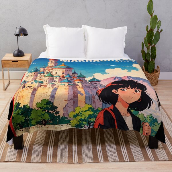 Item preview, Makhachkala Russia Retro Anime Girl 80s Vintage Travel designed and sold by Retro-Anime9.