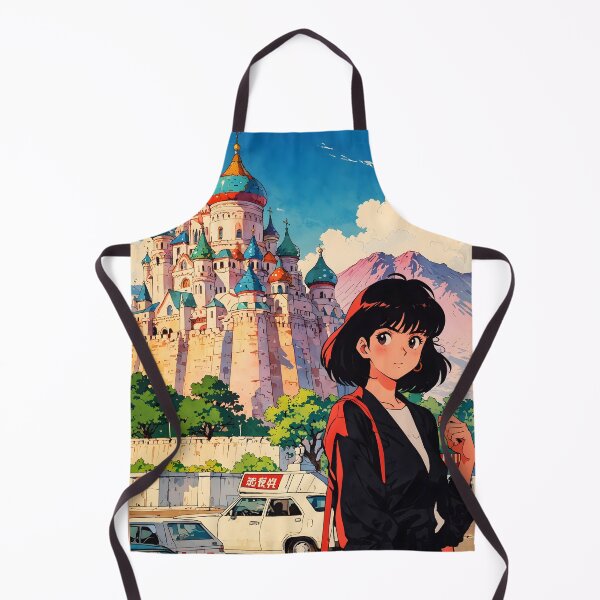 Item preview, Makhachkala Russia Retro Anime Girl 80s Vintage Travel designed and sold by Retro-Anime9.