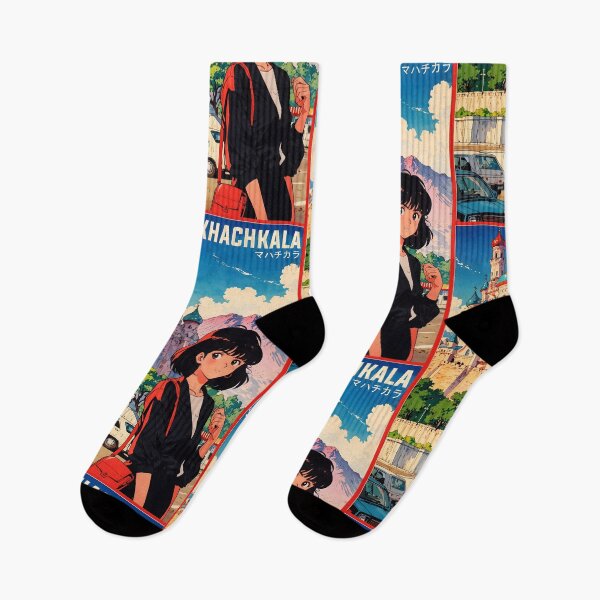 Item preview, Makhachkala Russia Retro Anime Girl 80s Vintage Travel designed and sold by Retro-Anime9.