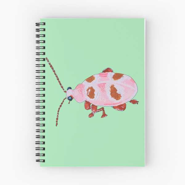 Item preview, Pink Leaf Beetle (Dianthus Plumarius) Painting designed and sold by crystallinesoup.