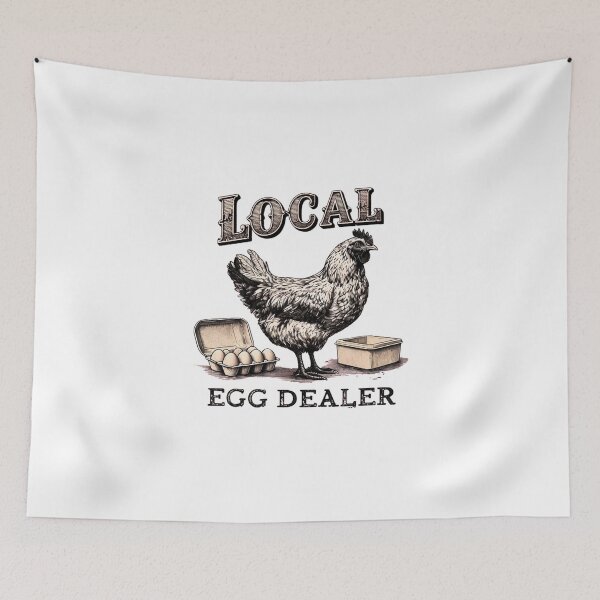 Item preview, Funny Chicken Shirt – Farm Life, Local Egg Dealer, & Support Your Farmers Tee designed and sold by Colorful-Garden.