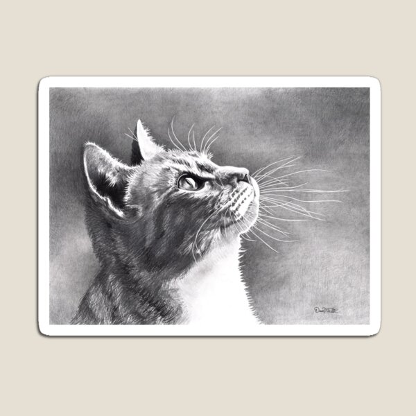 Item preview, Precioso gato atigrado con ojos grandes. designed and sold by DingbatDesigns.