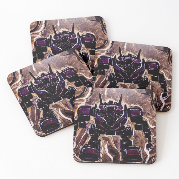 Item preview, Mech Robot Acrylic Pour Painting 070 designed and sold by Paws Of Aries.