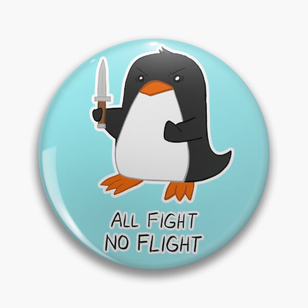 Item preview, All Fight No Flight Penguin designed and sold by Raine55.