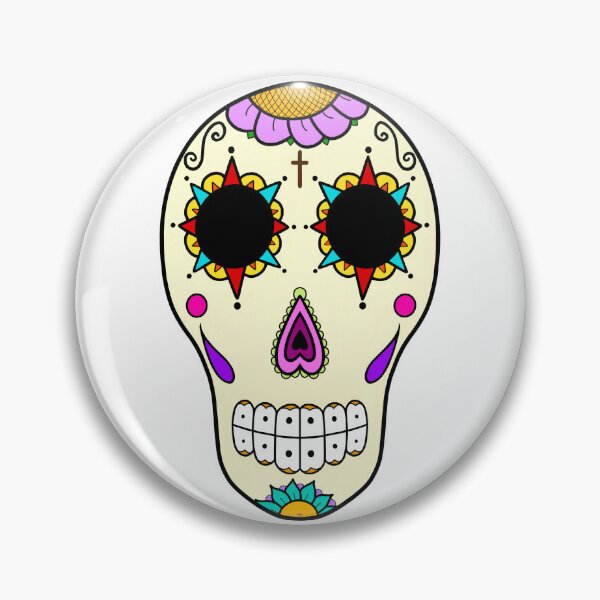 Item preview, Mexican Flower Sugar Skull designed and sold by TheMarquetita.