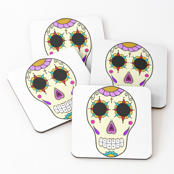 Item preview, Mexican Flower Sugar Skull designed and sold by TheMarquetita.