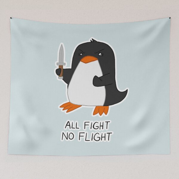 Item preview, All Fight No Flight Penguin designed and sold by Raine55.