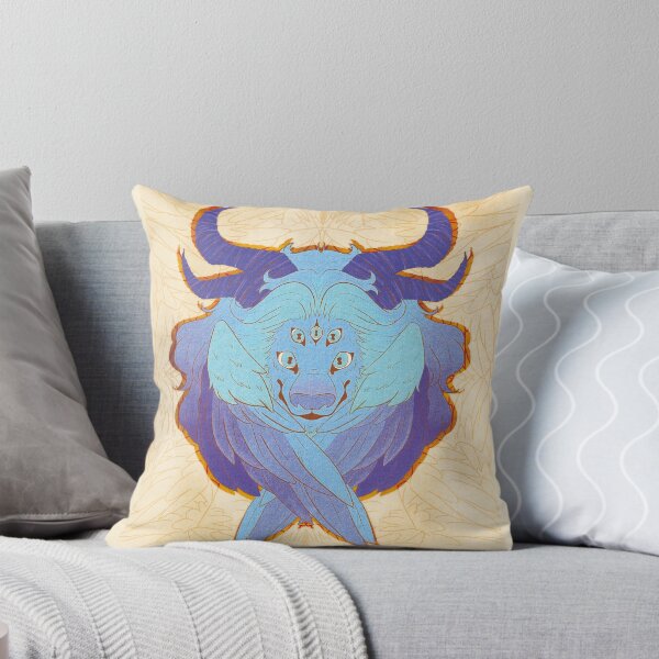 Item preview, Winged Lion (Blue) designed and sold by LichesGetStitches.