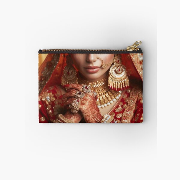 Item preview, Indian Bride in Red Lehenga designed and sold by kharatsuchita.