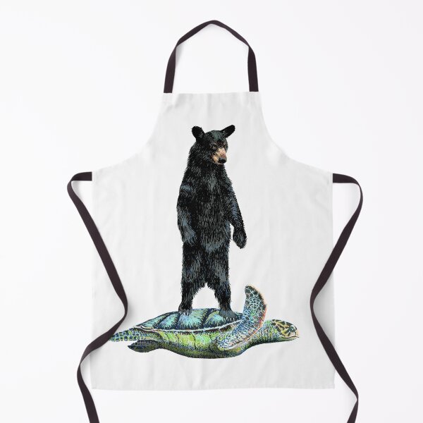 Item preview, Black bear surfing a sea turtle designed and sold by Thomas-Duane.