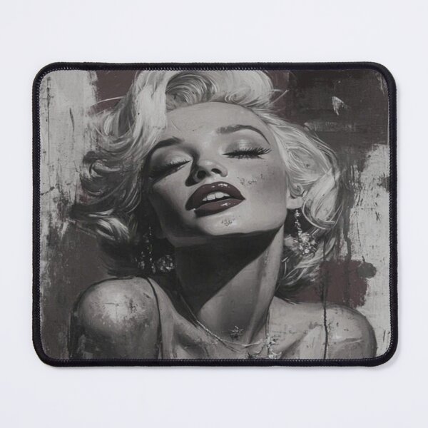 Item preview, Seductive Marilyn Monroe Black and White Oil Painting Portrait designed and sold by Vicky021.
