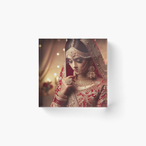 Item preview, Dulhan in Red Lehenga designed and sold by kharatsuchita.