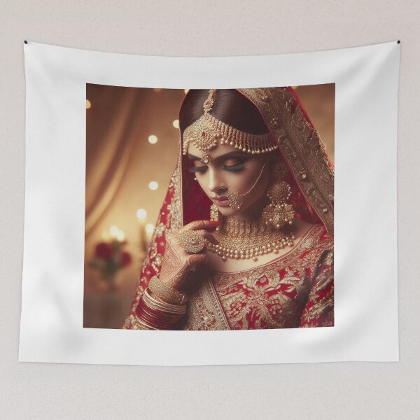 Item preview, Dulhan in Red Lehenga designed and sold by kharatsuchita.