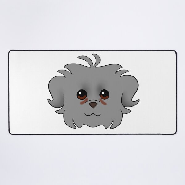Item preview, Grey Maltipoo Short Ear Tear Stains designed and sold by OliRoseArt.