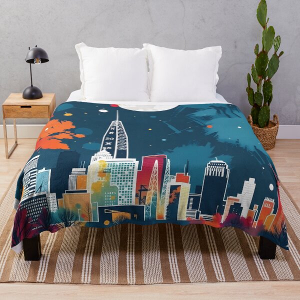 Item preview, Abstract Cityscape Art for Modern Spaces designed and sold by bukajart.