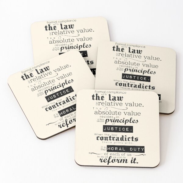 Item preview, The Law According to Lidia Poët - Formal compliance with the law... (for light backgrounds) designed and sold by The Shop @ Freaking Narnia.