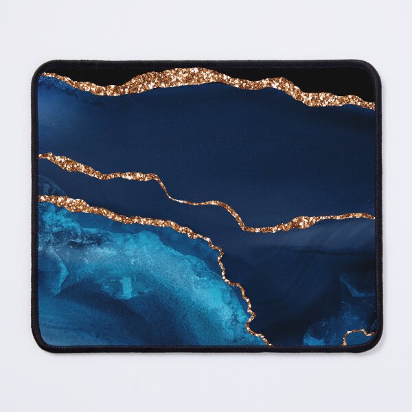 Item preview, Captivating Royal Blue And Teal Faux Marble Art  designed and sold by DEC02.