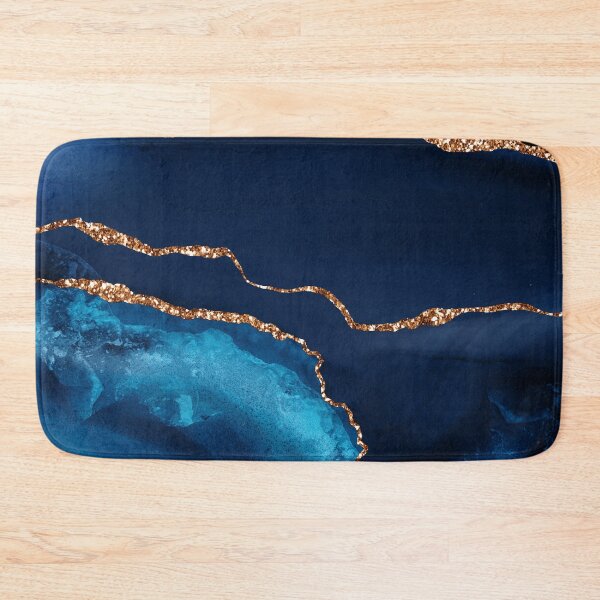 Item preview, Captivating Royal Blue And Teal Faux Marble Art  designed and sold by DEC02.