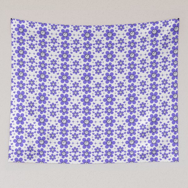 Item preview, Smiling Flowers Pattern Throw Pillow designed and sold by KGN  CREATIVITY.