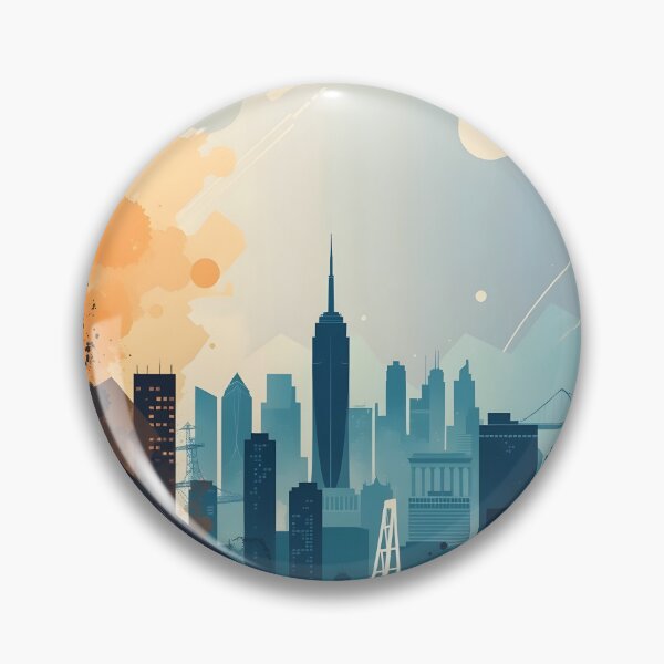 Item preview, Contemporary Cityscape with Urban Flair designed and sold by bukajart.