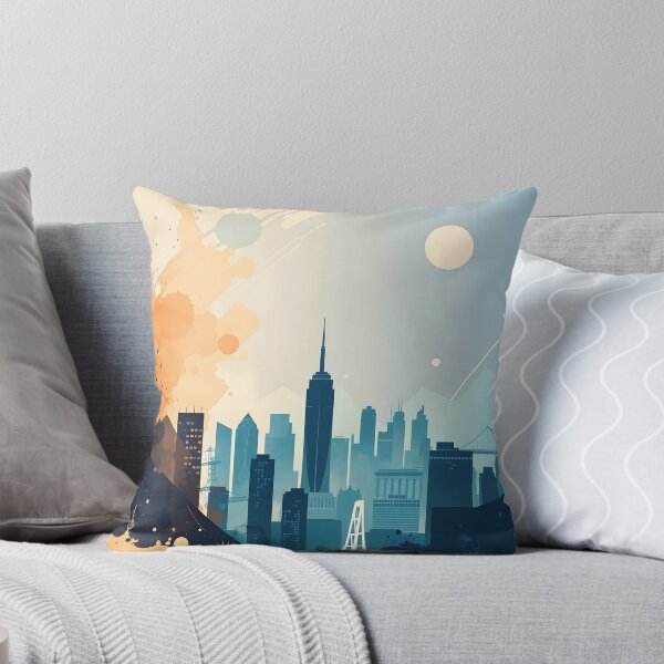 Item preview, Contemporary Cityscape with Urban Flair designed and sold by bukajart.