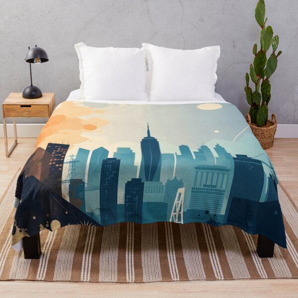 Item preview, Contemporary Cityscape with Urban Flair designed and sold by bukajart.