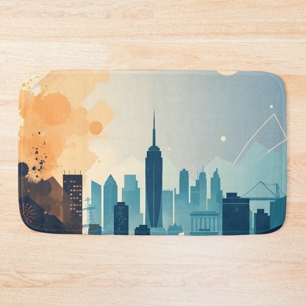 Item preview, Contemporary Cityscape with Urban Flair designed and sold by bukajart.