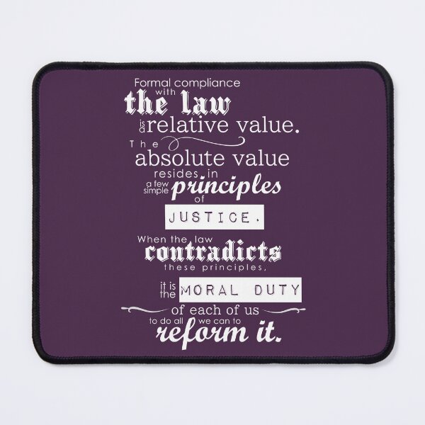 Item preview, The Law According to Lidia Poët - Formal compliance with the law... (for dark backgrounds) designed and sold by The Shop @ Freaking Narnia.